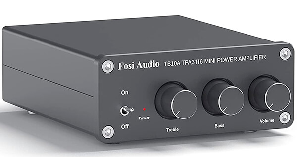 Fosi Audio TB10A 2 Channel Stereo Audio Amplifier Receiver Amp 2 CH Home Speakers 100W