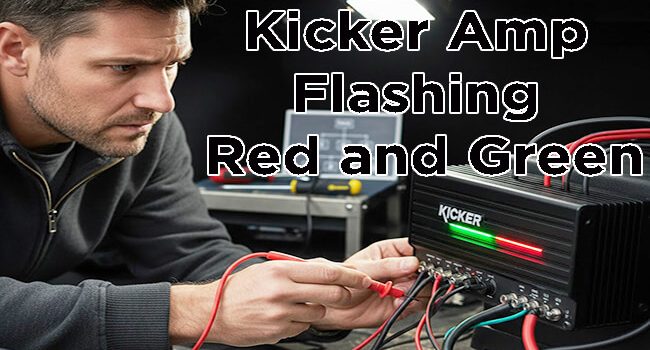 Kicker Amp Flashing Red and Green