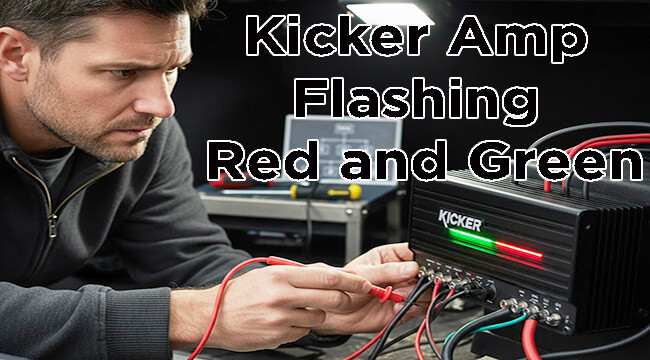 Kicker Amp Flashing Red and Green