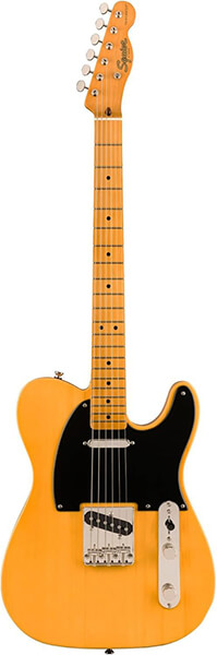 Squier Classic Vibe 50s Telecaster Electric Guitar, Butterscotch Blonde, Maple Fingerboard Squier Classic Vibe 50s Telecaster Electric Guitar, Butterscotch Blonde, Maple Fingerboard